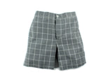 BOYS GREY CHECKED SHORTS