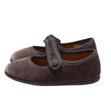 LUCA & LUCA grey velvet mary janes shoes