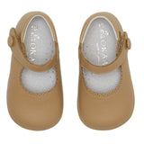 LUCA & LUCA camel mary janes pram shoes