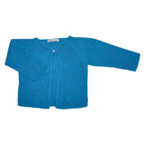 LUCA & LUCA Sea blue Palma cardigan front