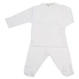 WHITE TRIM ARANTXA KIMONO SET