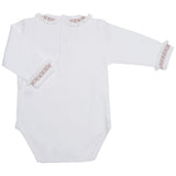 PALE PINK HAND-SMOCKED BODYSUIT