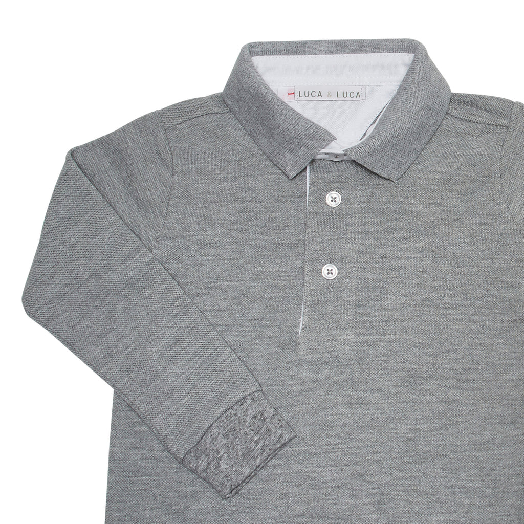gypsohila ジプソフィア Polo Shirt Grey gypsohila ジプソフィア Polo Shirt Grey Short Sleeve Polo
