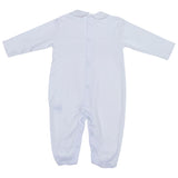 PALE PINK HAND-SMOCKED BABYGROW