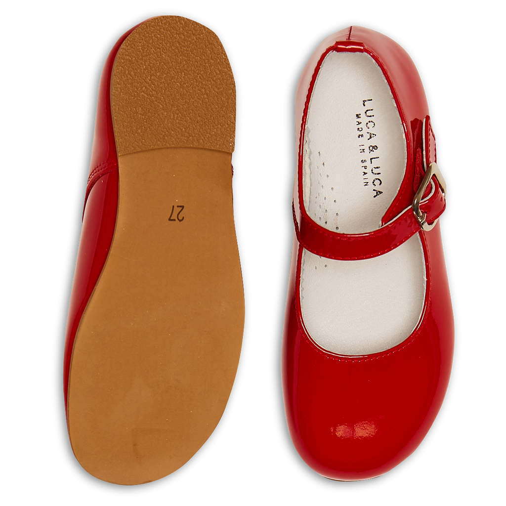 Red patent discount mary jane shoes