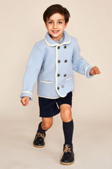 BABY BLUE EVELIO SHORT COAT
