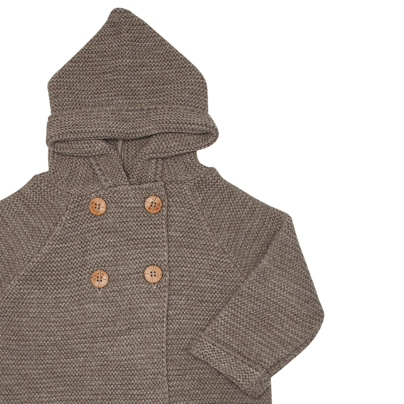 CHOCOLATE FINISTERRE HOODED JACKET
