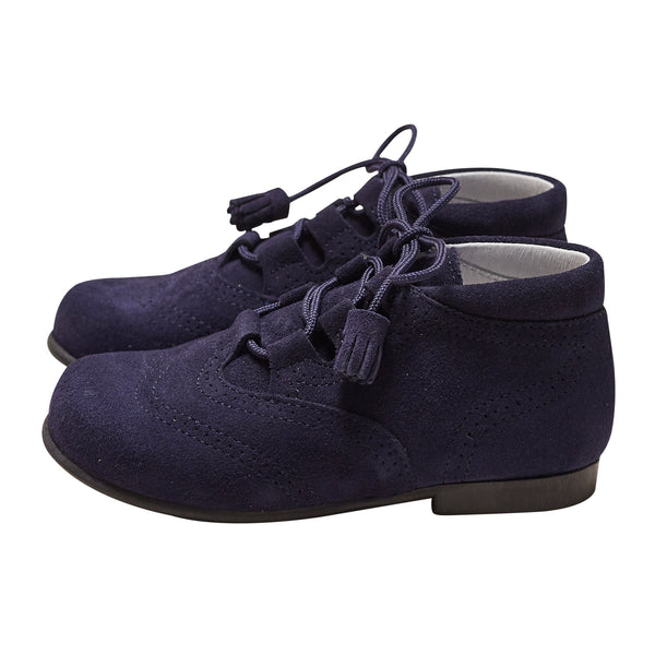 RUPERTO NAVY SUEDE BOOTS