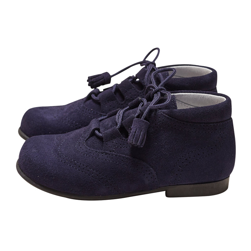 RUPERTO NAVY SUEDE BOOTS