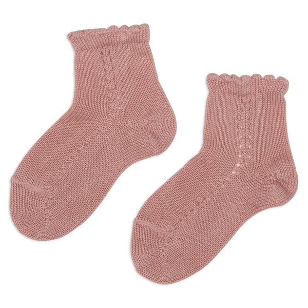 LUCA & LUCA pink openwork socks